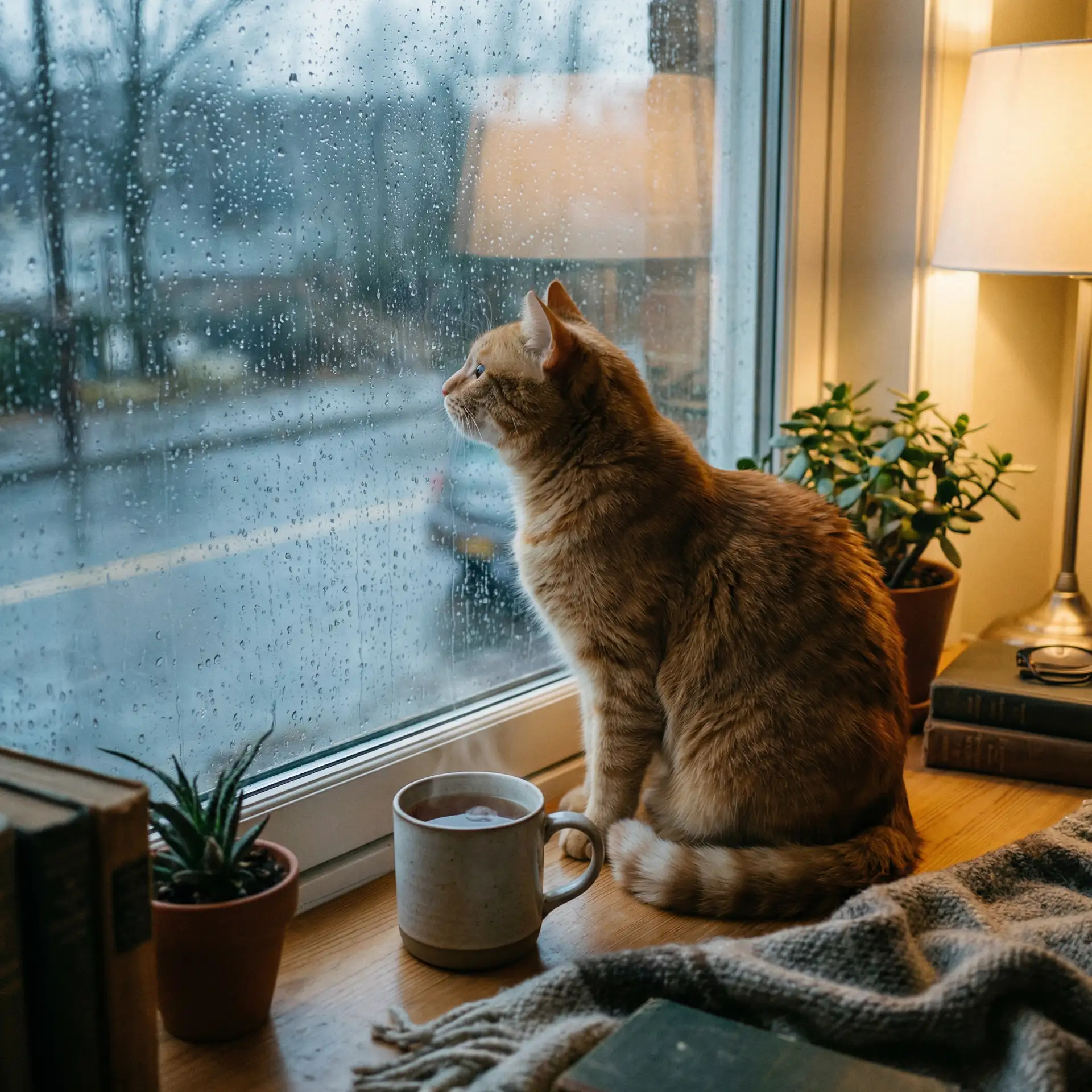 猫咪望着窗外的雨 - 午夜电影院理伦片8888